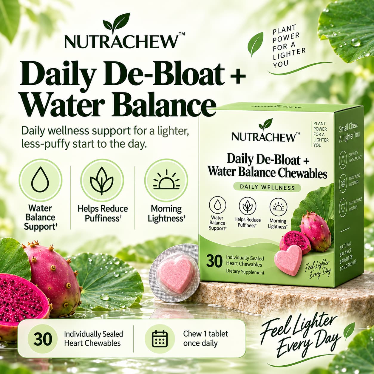 NUTRACHEW™ Daily De-Bloat + Water Balance Chewables
