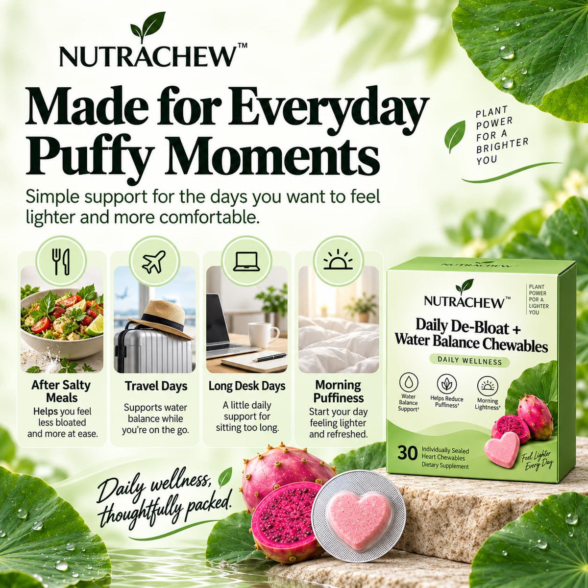 NUTRACHEW™ Daily De-Bloat + Water Balance Chewables