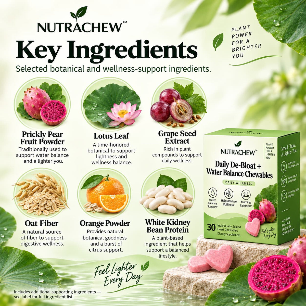 NUTRACHEW™ Daily De-Bloat + Water Balance Chewables