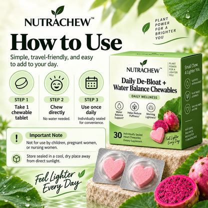 NUTRACHEW™ Daily De-Bloat + Water Balance Chewables