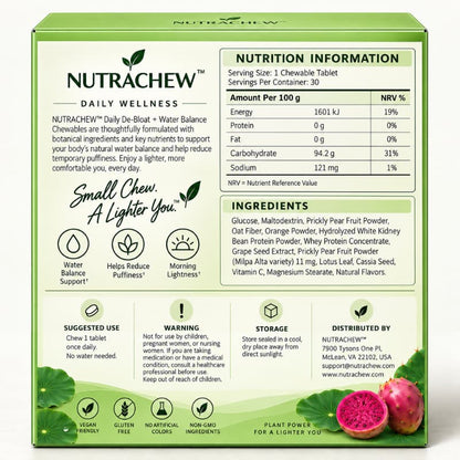 NUTRACHEW™ Daily De-Bloat + Water Balance Chewables